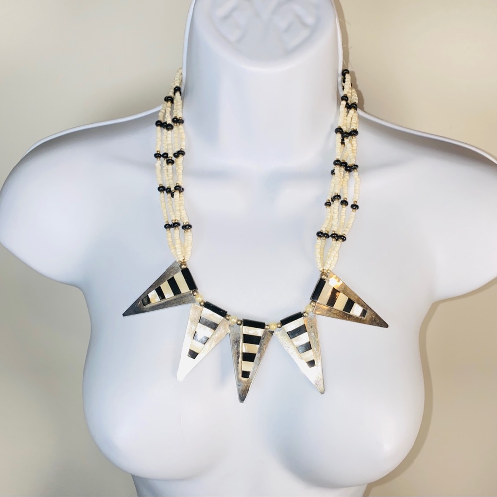 Vintage Statement Beaded Necklace